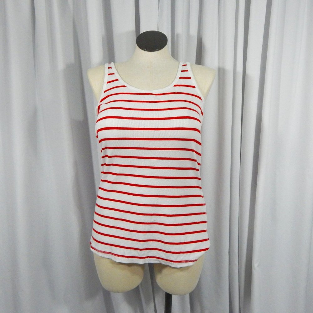 NWOT Ribbed Striped Tank Top ~ Size 16